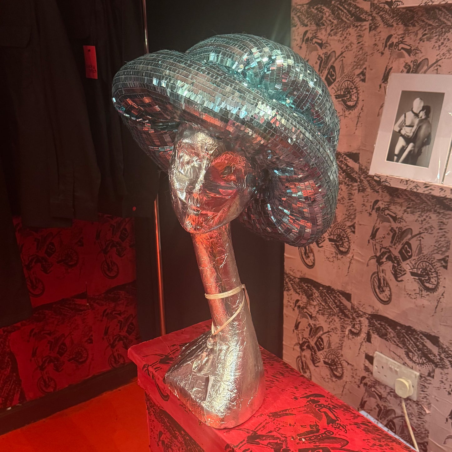 HAT & SPICY Teal Mirrorball Hat