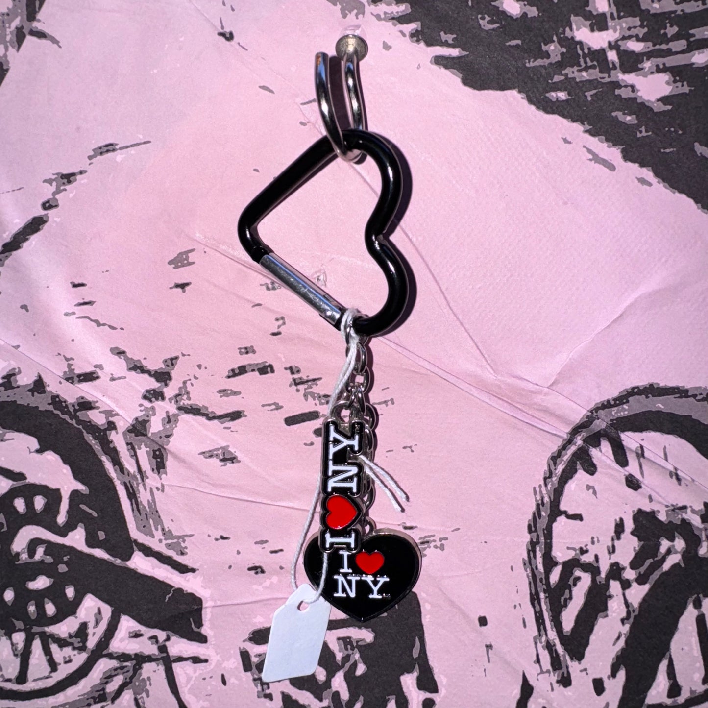 CURLY FEMME FASHION I Heart New York Carabiner Charm